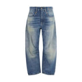 R13 Blue Cotton Boyfriend Jeans