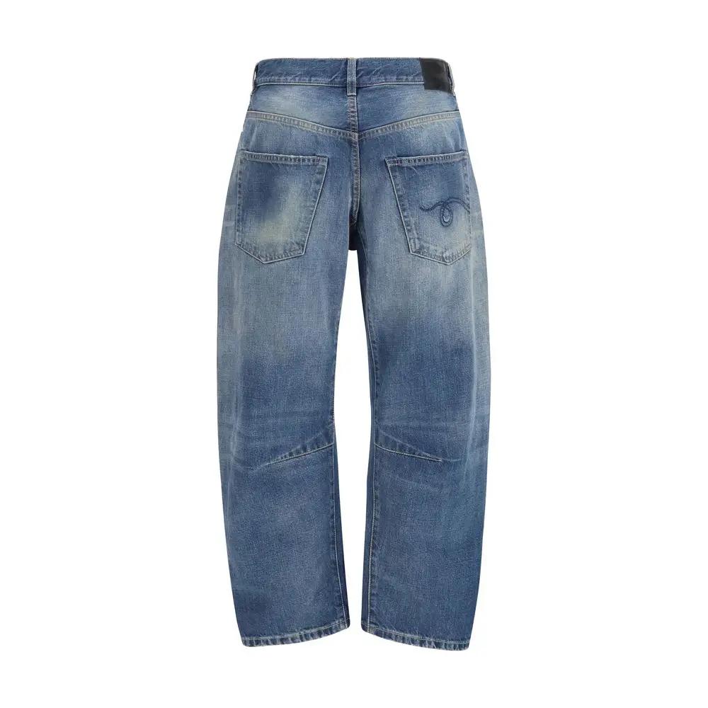 R13 Blue Cotton Boyfriend Jeans