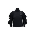 Blumarine Black Wool Oves Aries Turtleneck