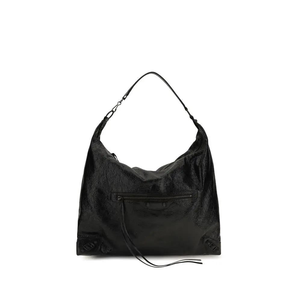 Balenciaga Black Lamb Ovis Aries Shoulder Bag