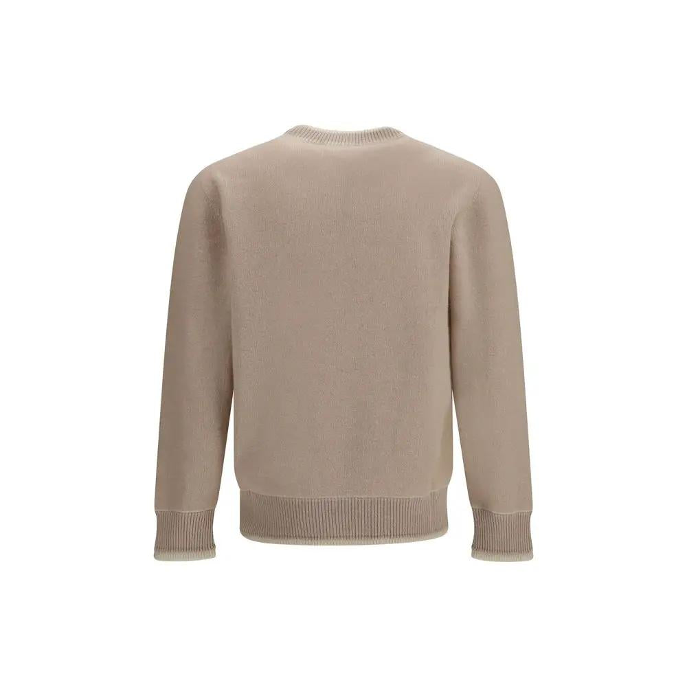 Sweat-shirt Laneus Beige en Laine Oves Aries
