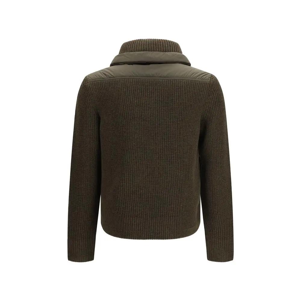 Sweat-shirt oversize Moncler Grenoble en laine marron