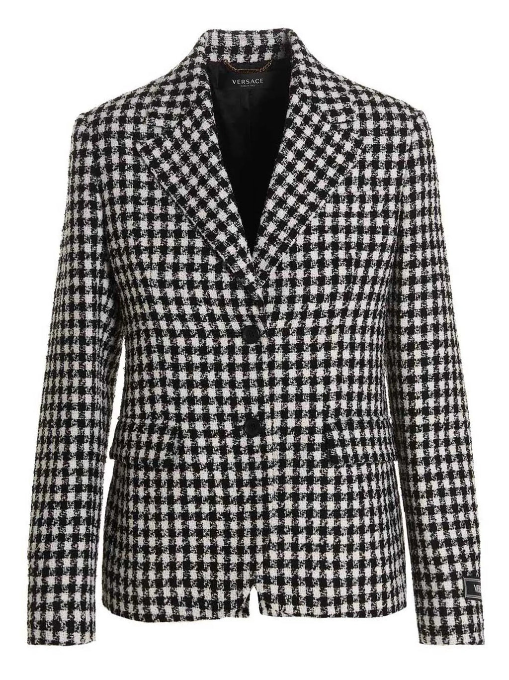 Blazer Versace en laine vierge bicolore