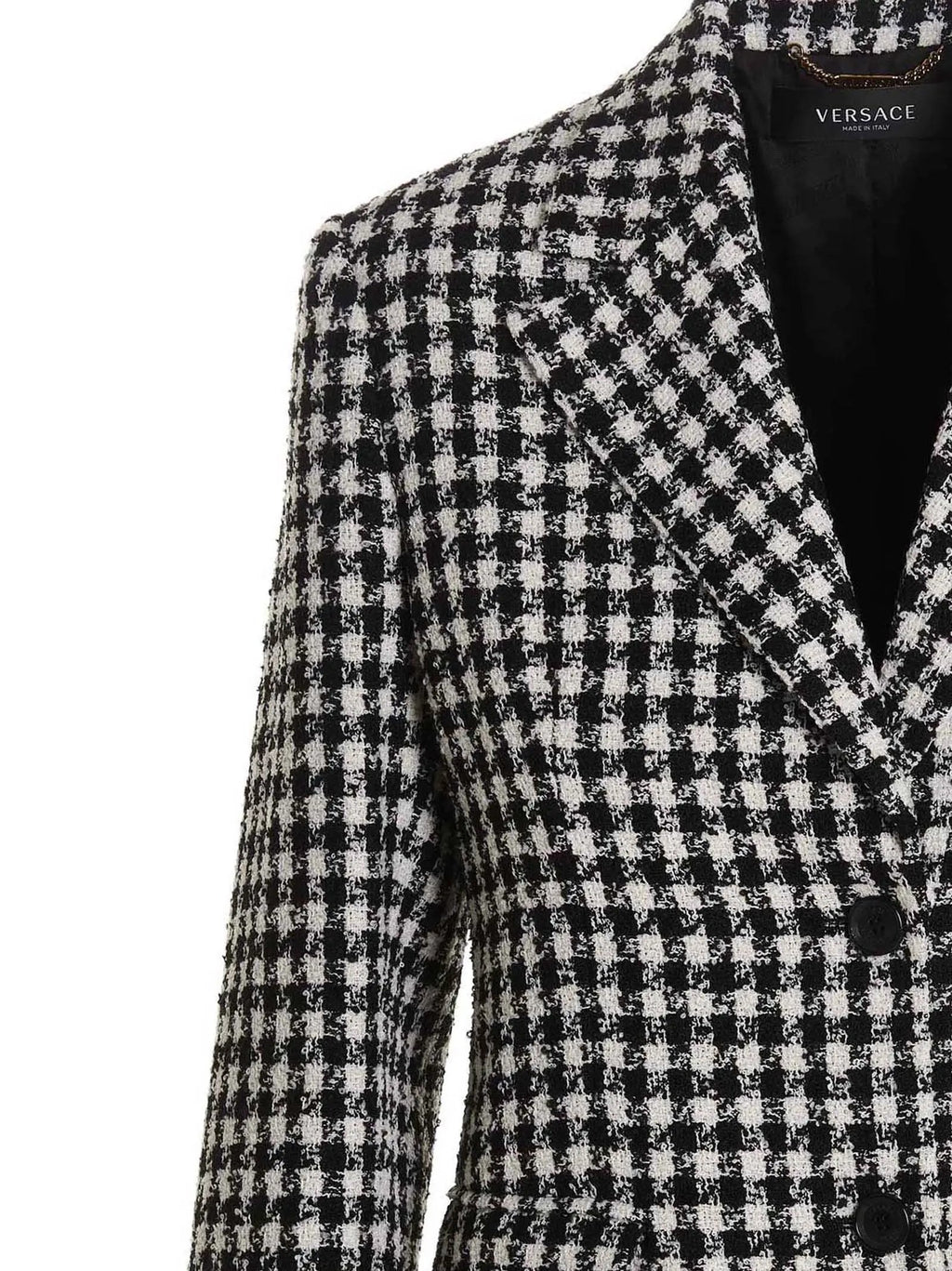Blazer Versace en laine vierge bicolore