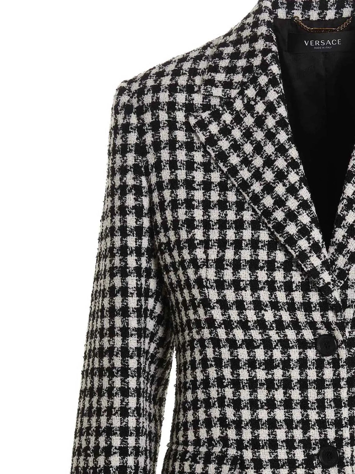 Blazer Versace en laine vierge bicolore