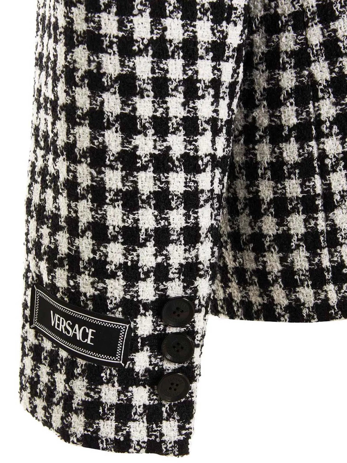 Blazer Versace en laine vierge bicolore