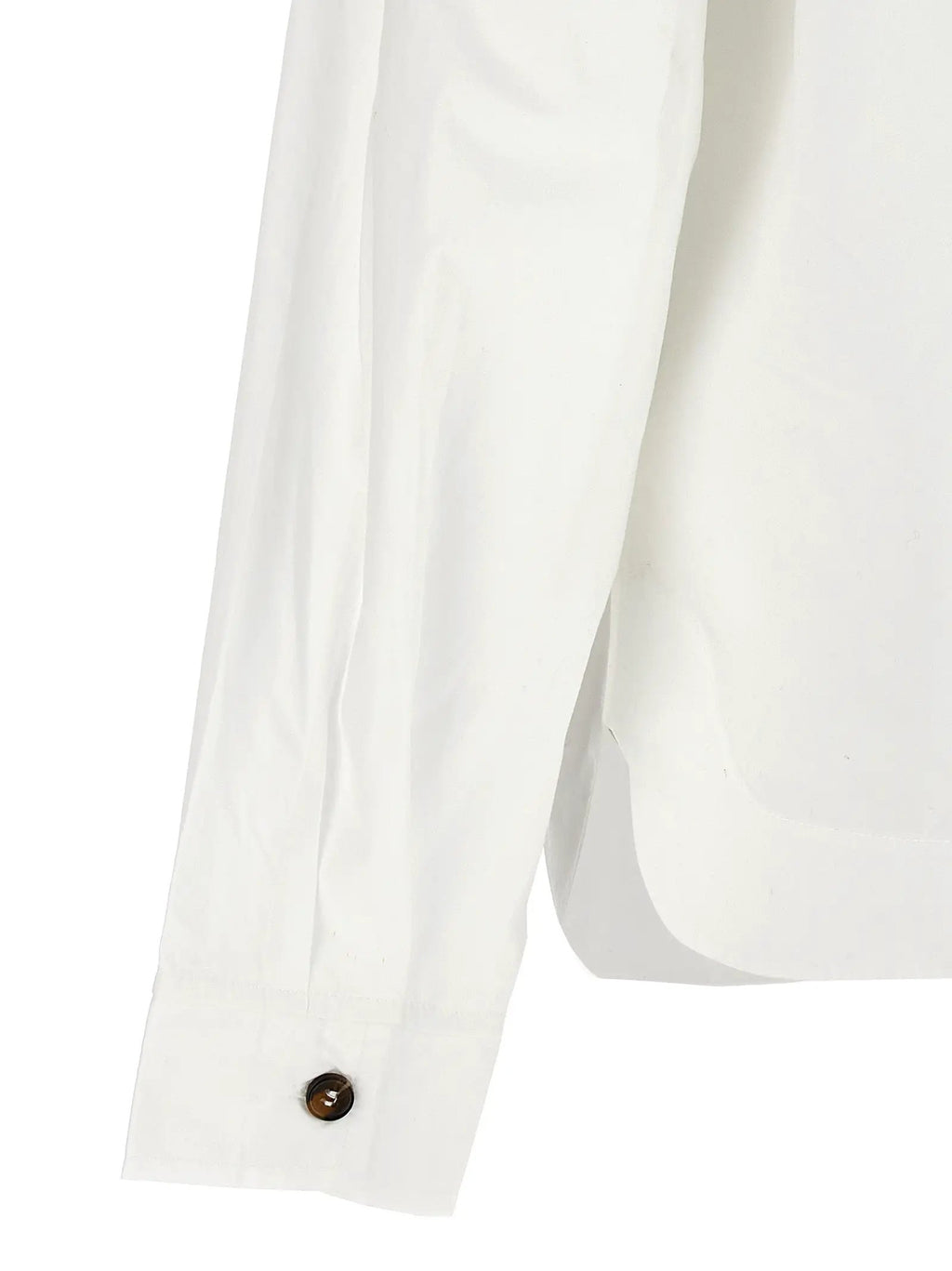 Ganni White Cotton Blouse