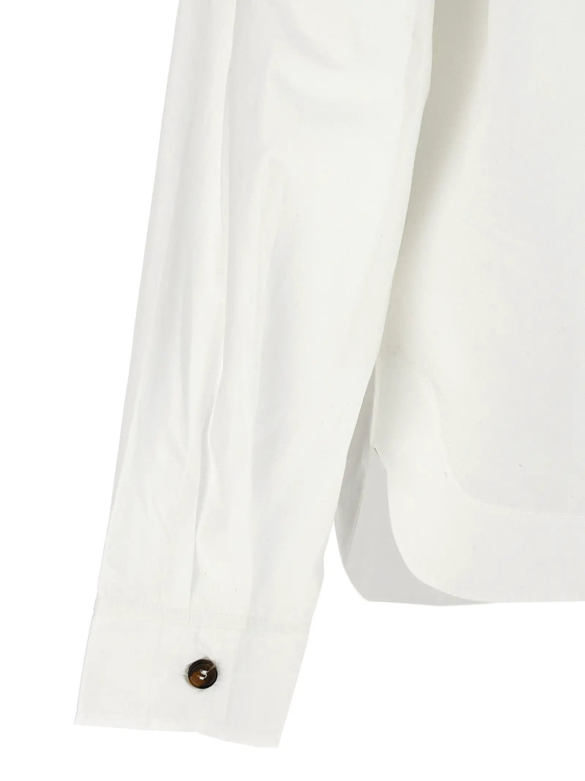 Ganni White Cotton Blouse