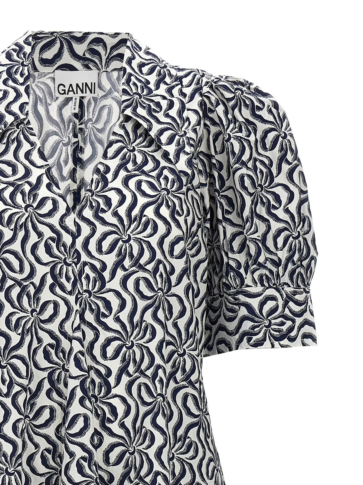 Ganni Multicolor Cotton Casual Dress