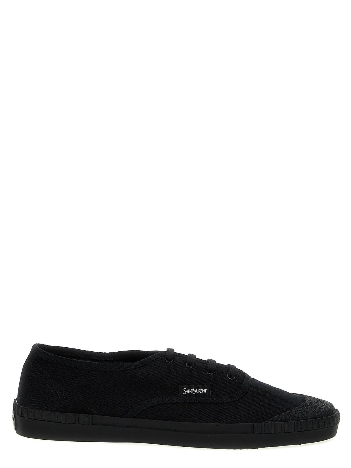 Saint Laurent Saint Laurent Black Cotton Low Top Sneakers