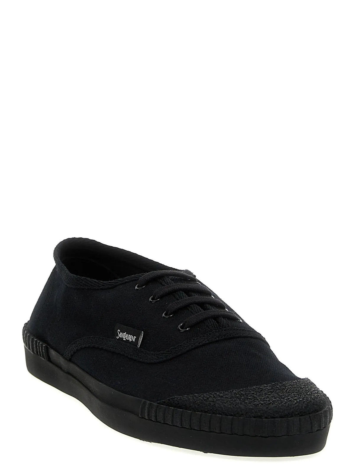 Saint Laurent Saint Laurent Black Cotton Low Top Sneakers