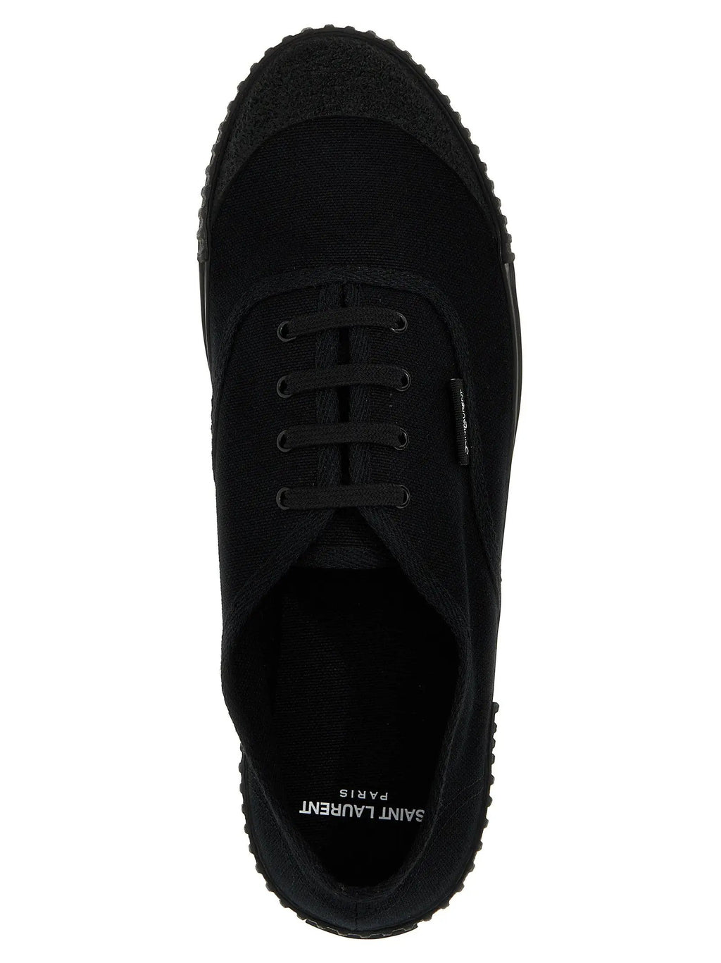Saint Laurent Saint Laurent Black Cotton Low Top Sneakers