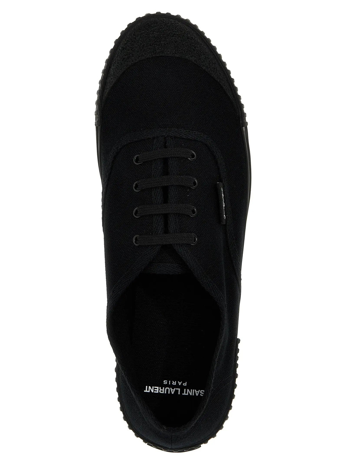 Saint Laurent Saint Laurent Black Cotton Low Top Sneakers