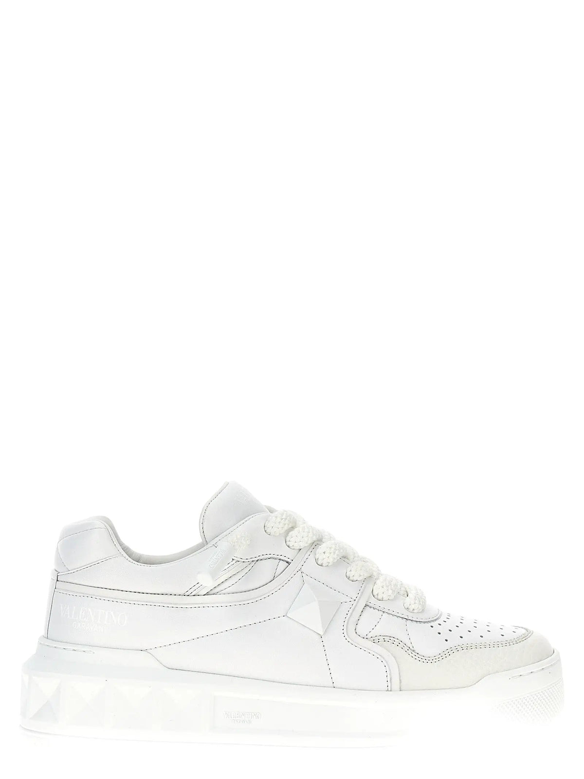 Valentino Garavani Valentino Garavani White Lamb Leather Low Top Sneakers