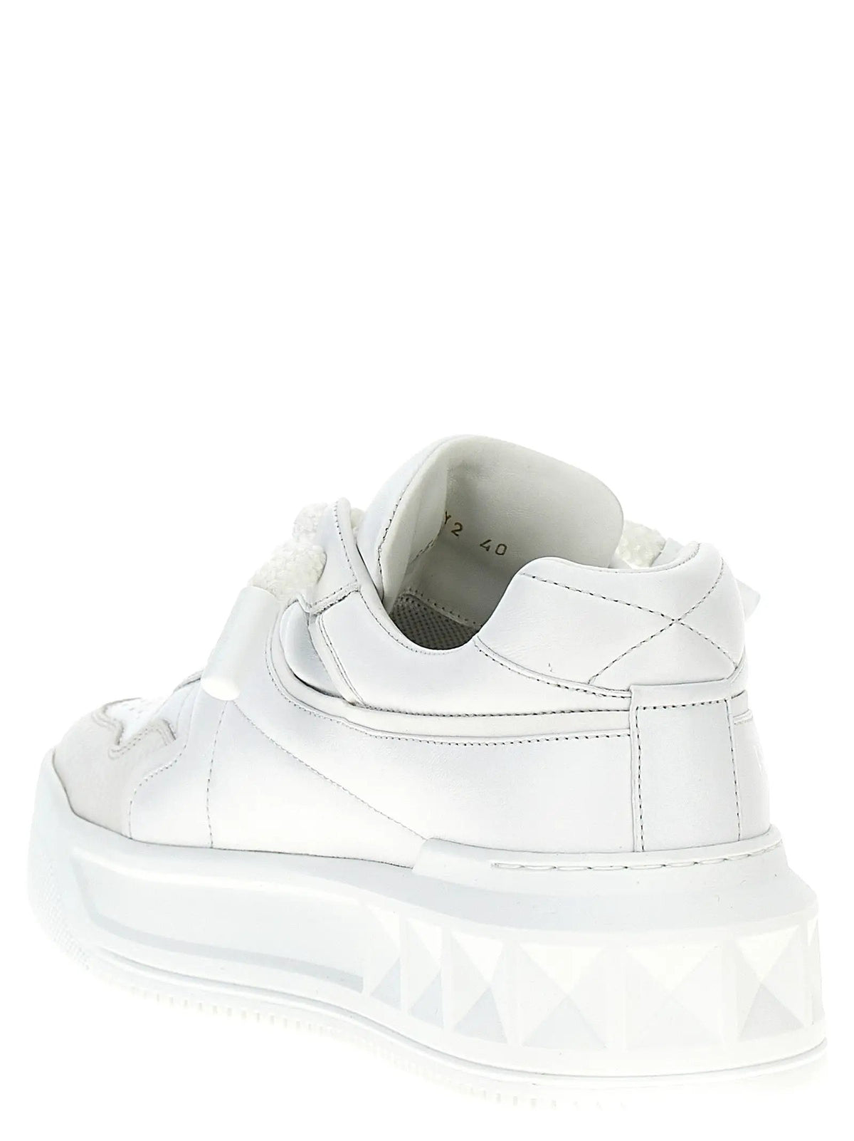 Valentino Garavani Valentino Garavani White Lamb Leather Low Top Sneakers