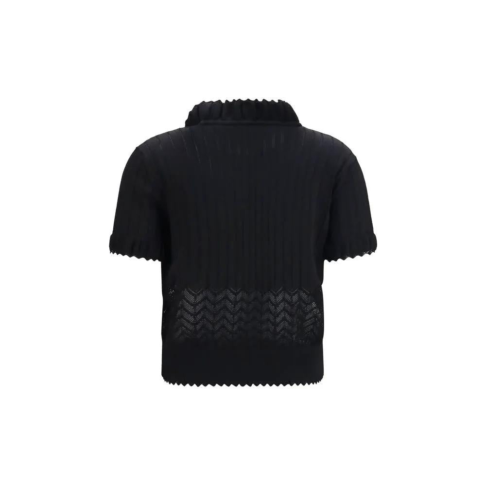 Alexander McQueen Alexander McQueen Black Viscose T-Shirt