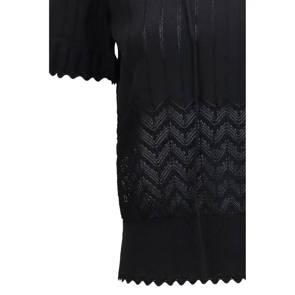 Alexander McQueen Alexander McQueen Black Viscose T-Shirt