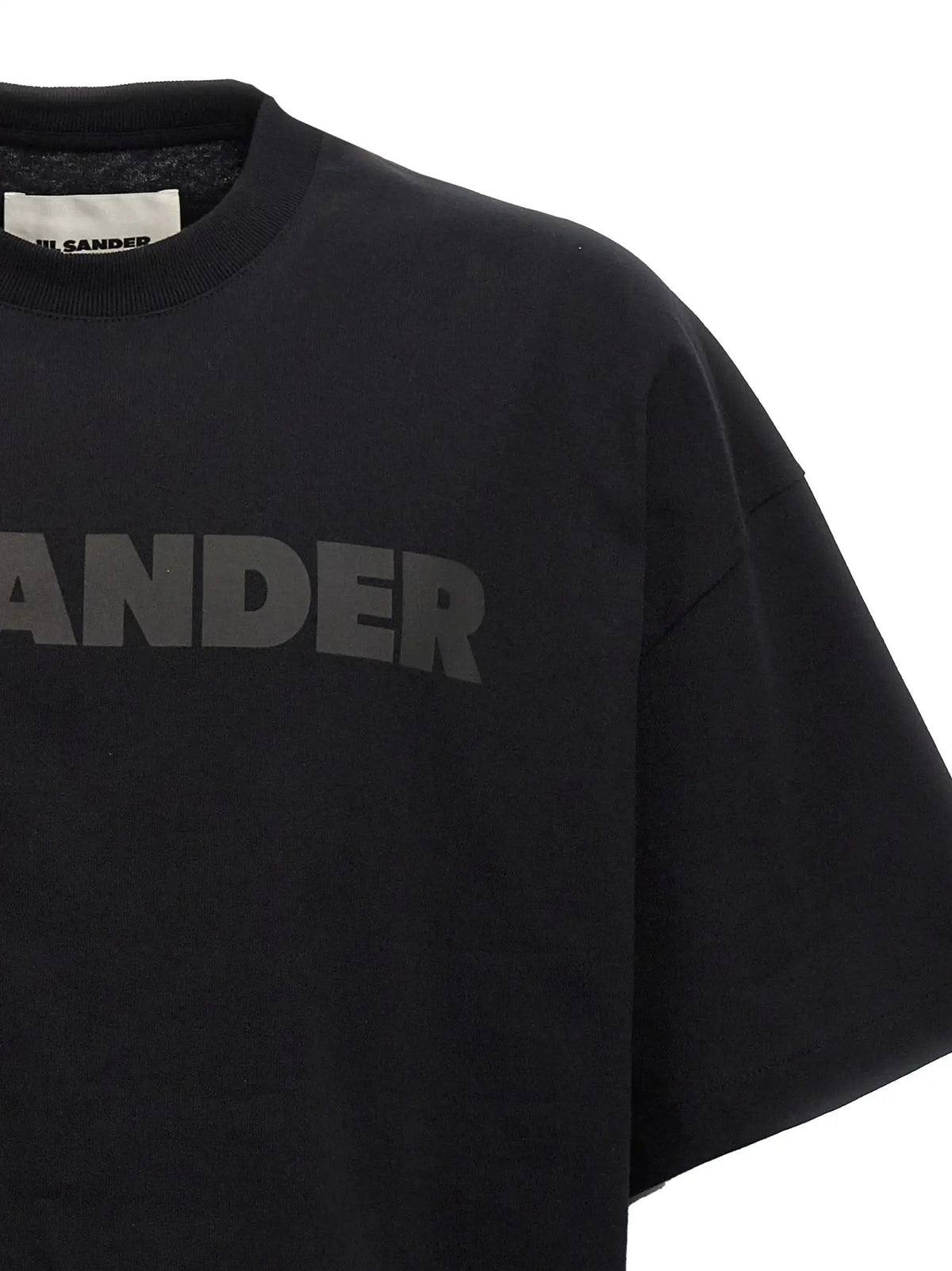 Jil Sander Jil Sander Black Cotton T-Shirt