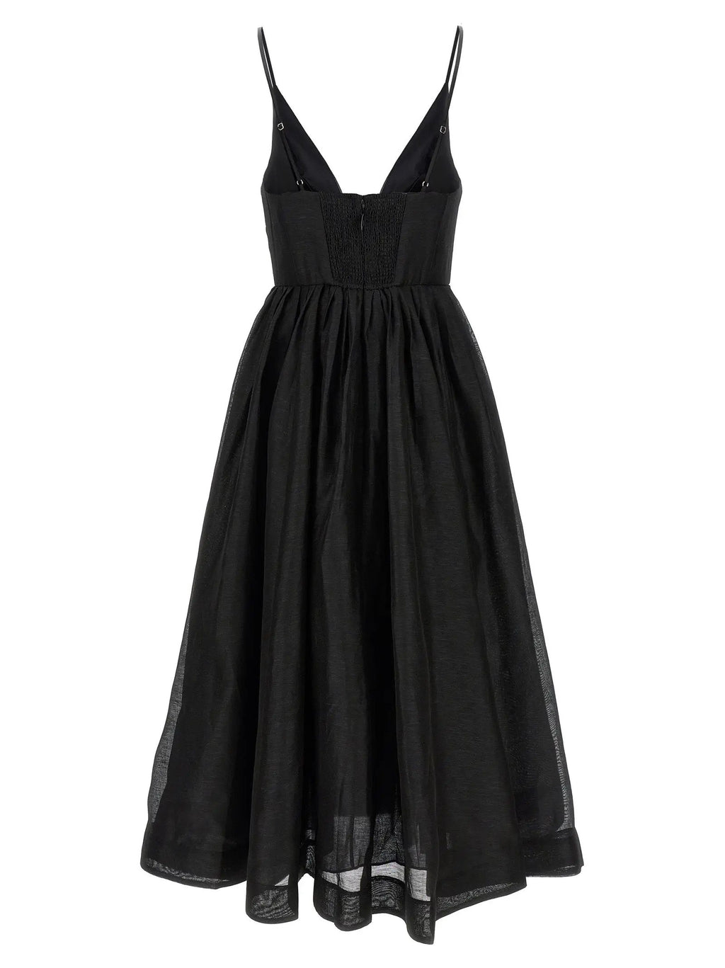 Zimmermann Zimmermann Black Linen Cocktail Dress
