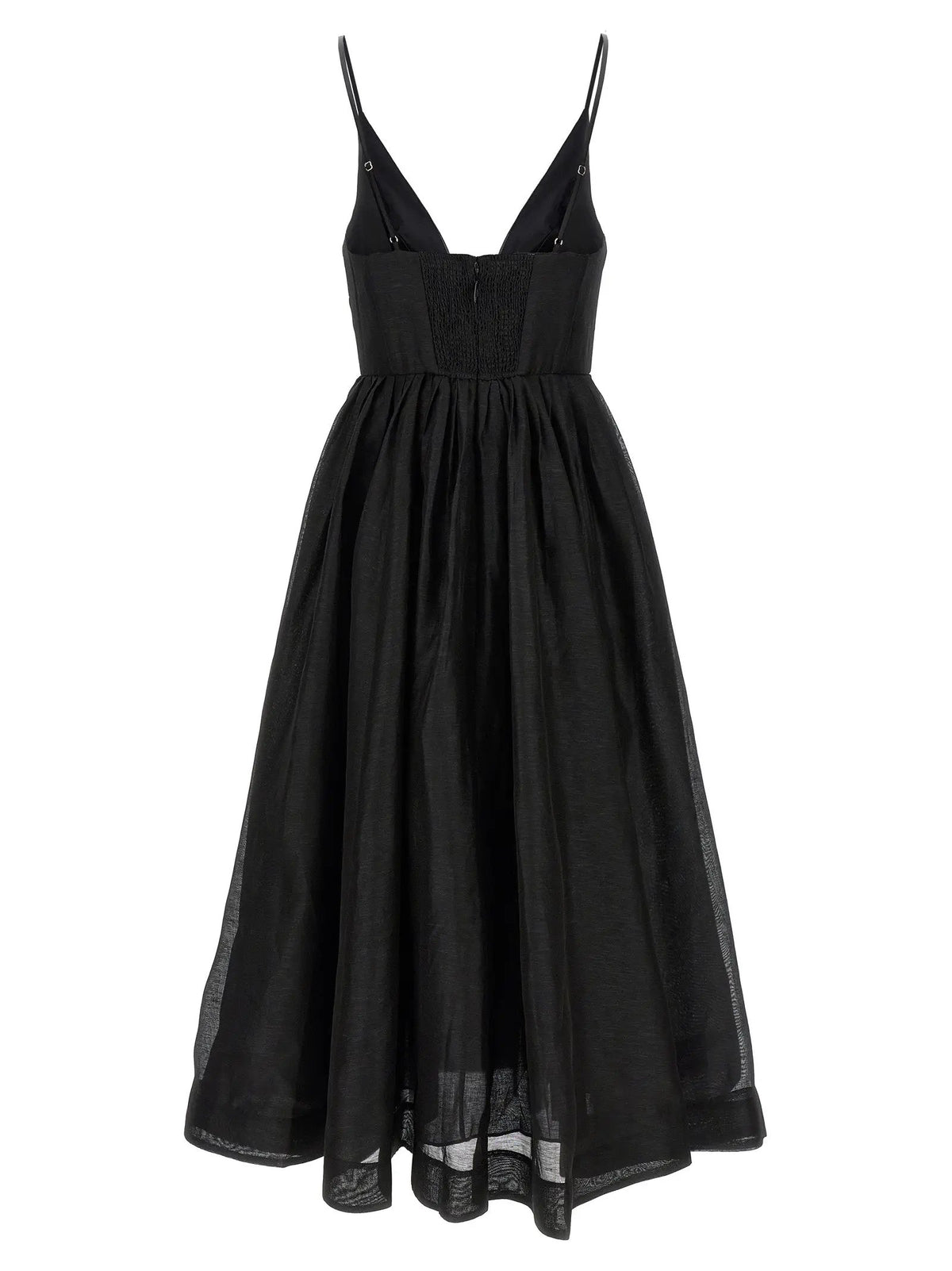 Zimmermann Zimmermann Black Linen Cocktail Dress