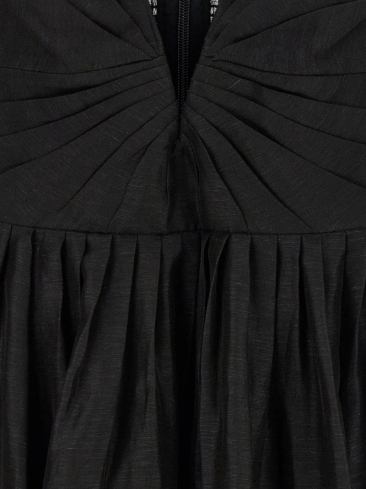 Zimmermann Zimmermann Black Linen Cocktail Dress