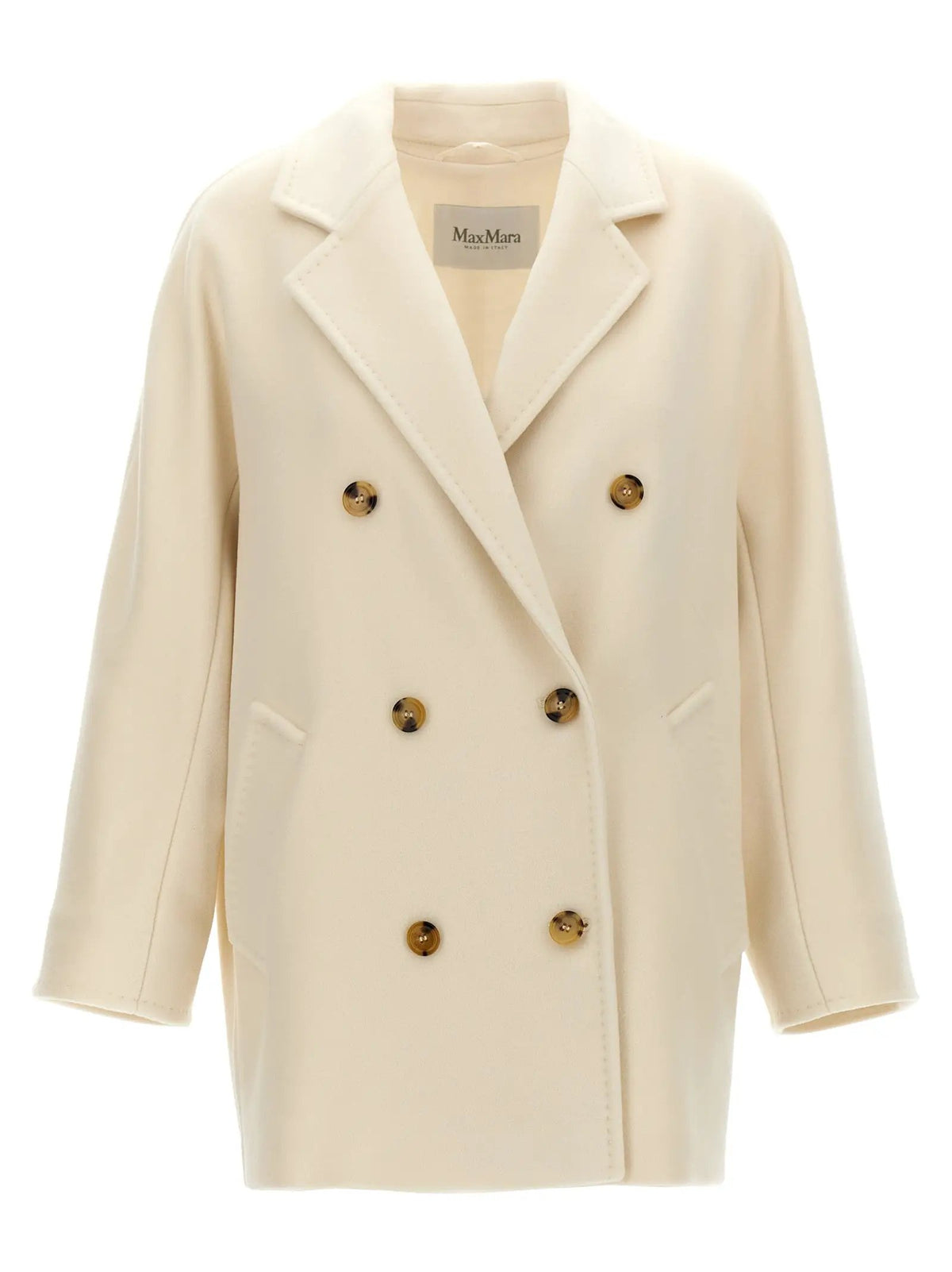 Max Mara Max Mara White Virgin Wool Coat
