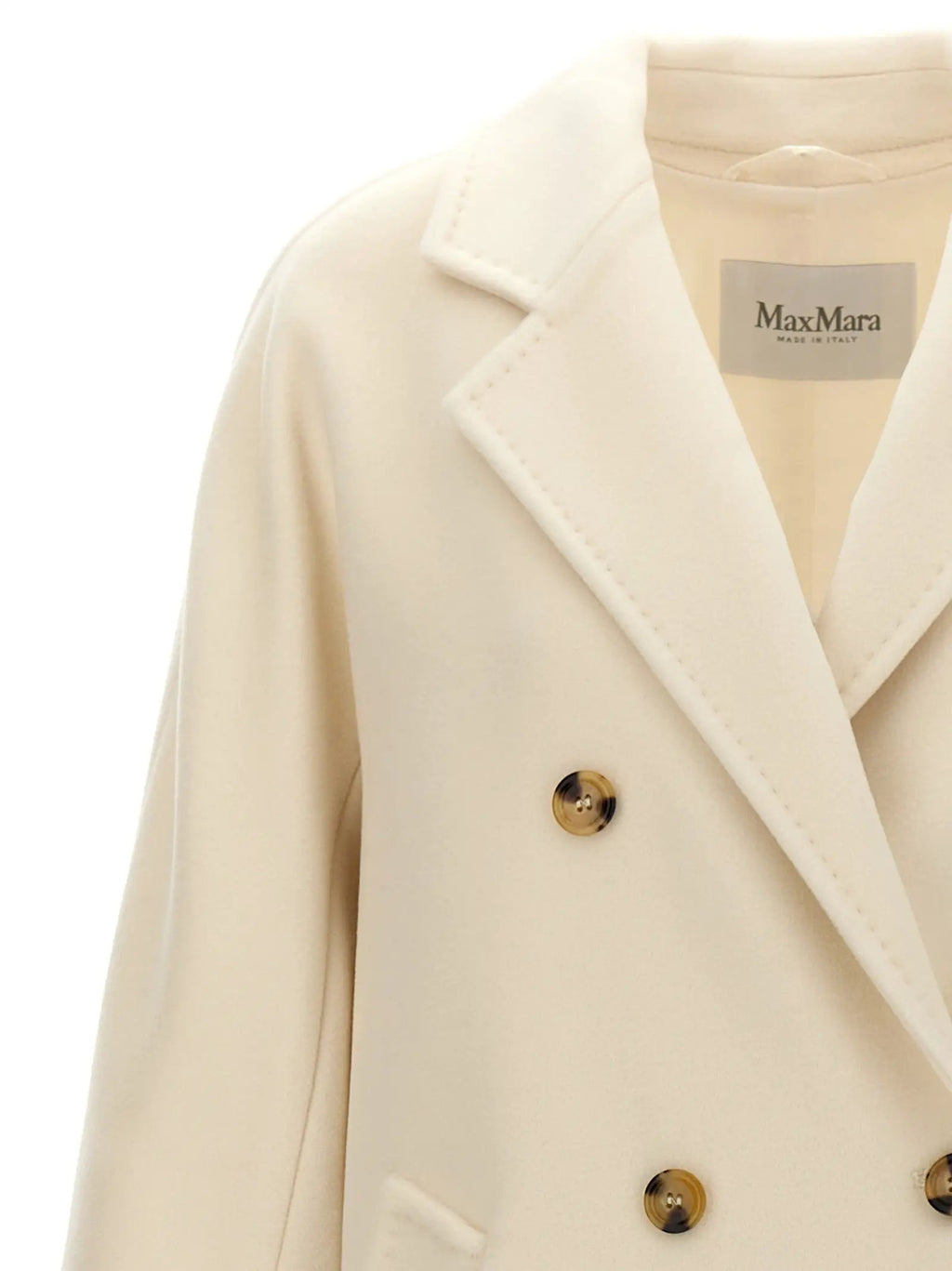 Max Mara Max Mara White Virgin Wool Coat