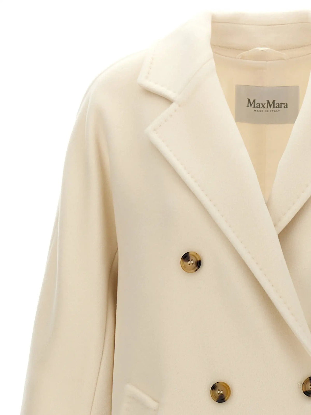 Max Mara Max Mara White Virgin Wool Coat