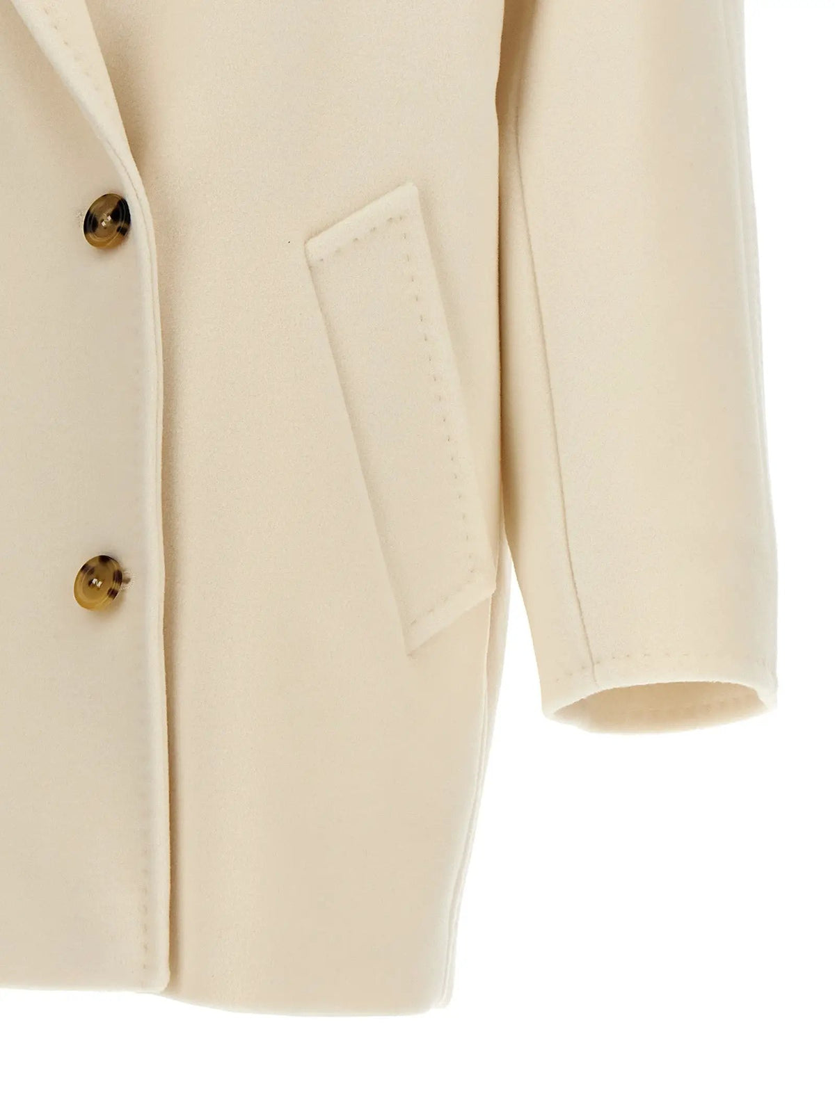 Max Mara Max Mara White Virgin Wool Coat