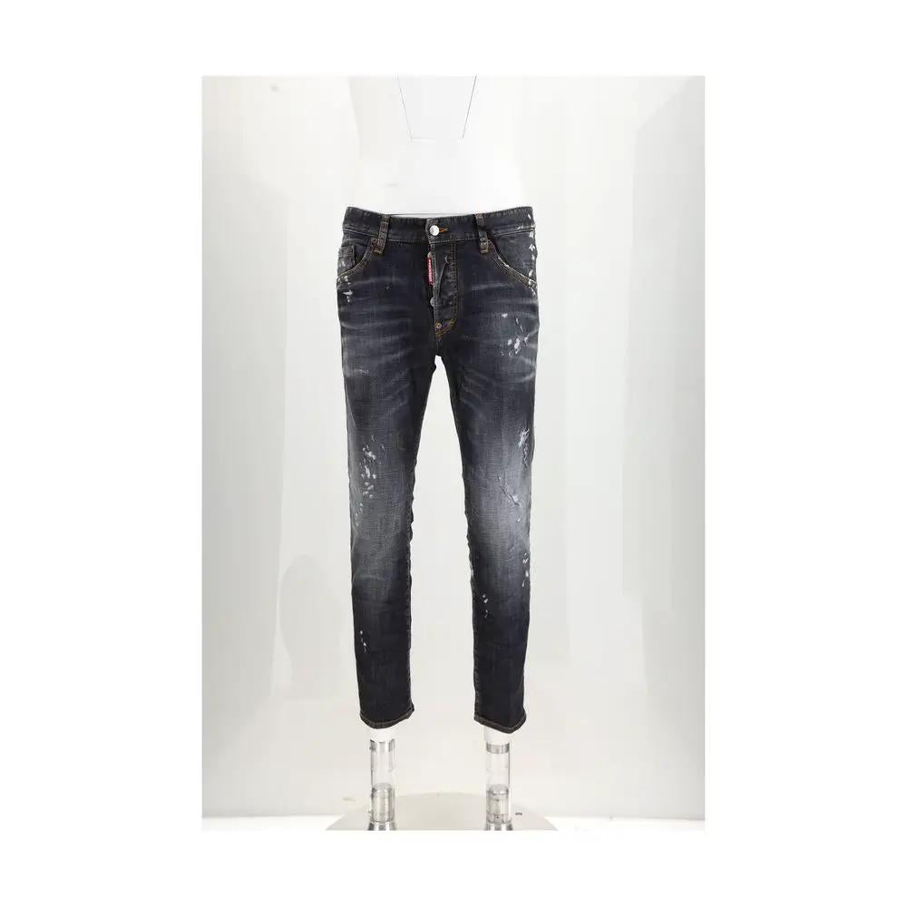 Dsquared² Dsquared² Black Cotton Skinny Jeans