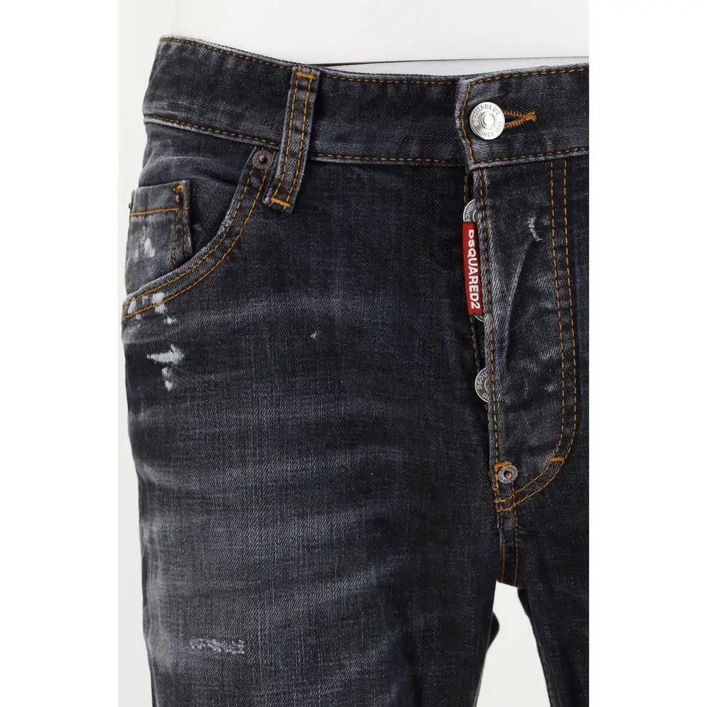 Dsquared² Dsquared² Black Cotton Skinny Jeans