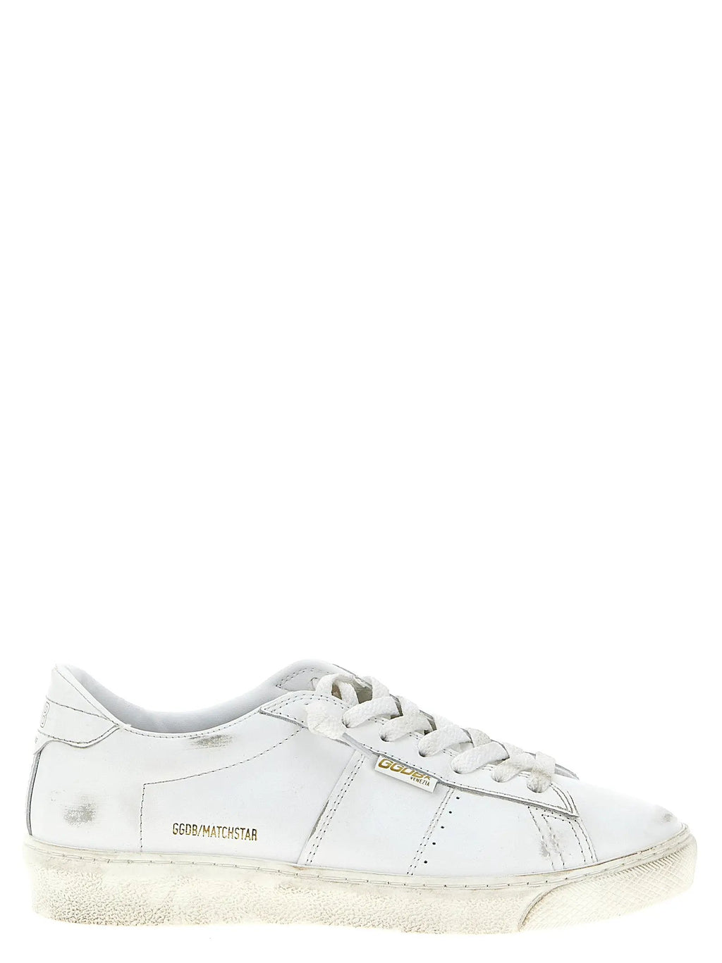 Golden Goose Golden Goose White Cowhide Low Top Sneakers