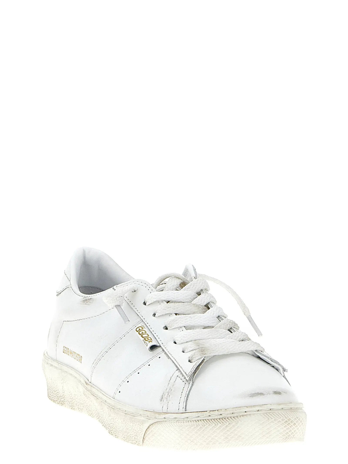 Golden Goose Golden Goose White Cowhide Low Top Sneakers