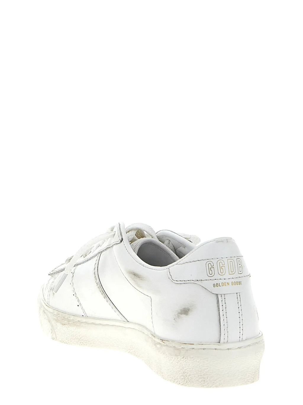 Golden Goose Golden Goose White Cowhide Low Top Sneakers