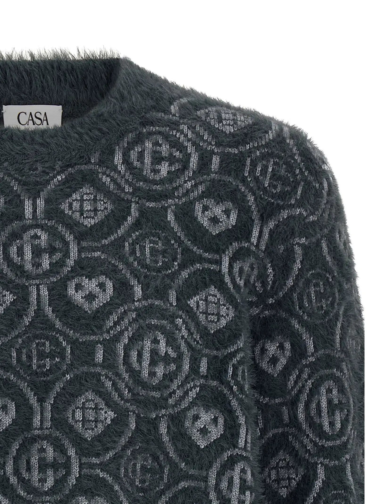 Casablanca Casablanca Gray Wool Cardigan