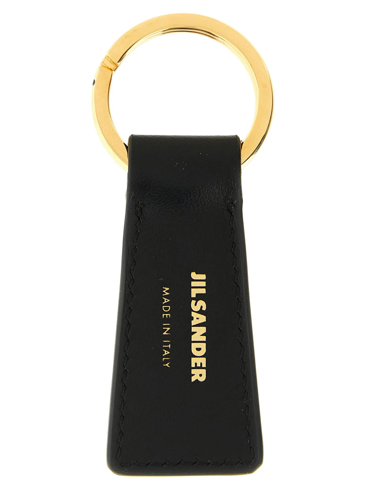Jil Sander Jil Sander Black Calfskin Keychain