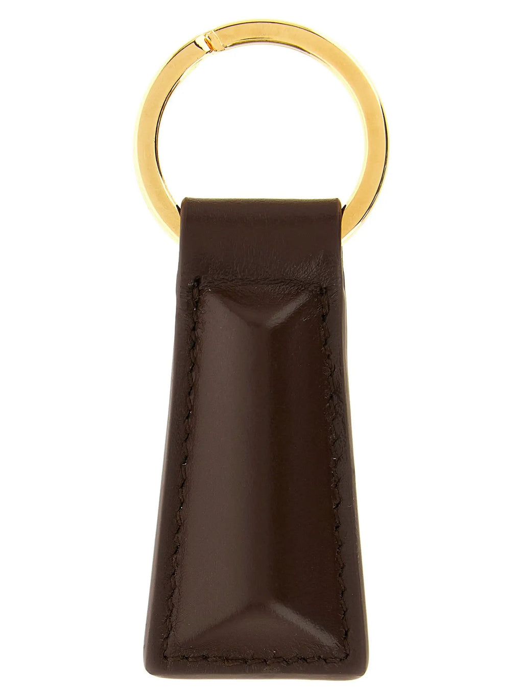 Jil Sander Jil Sander Brown Calfskin Keychain