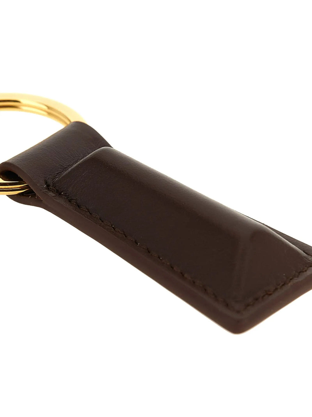 Jil Sander Jil Sander Brown Calfskin Keychain