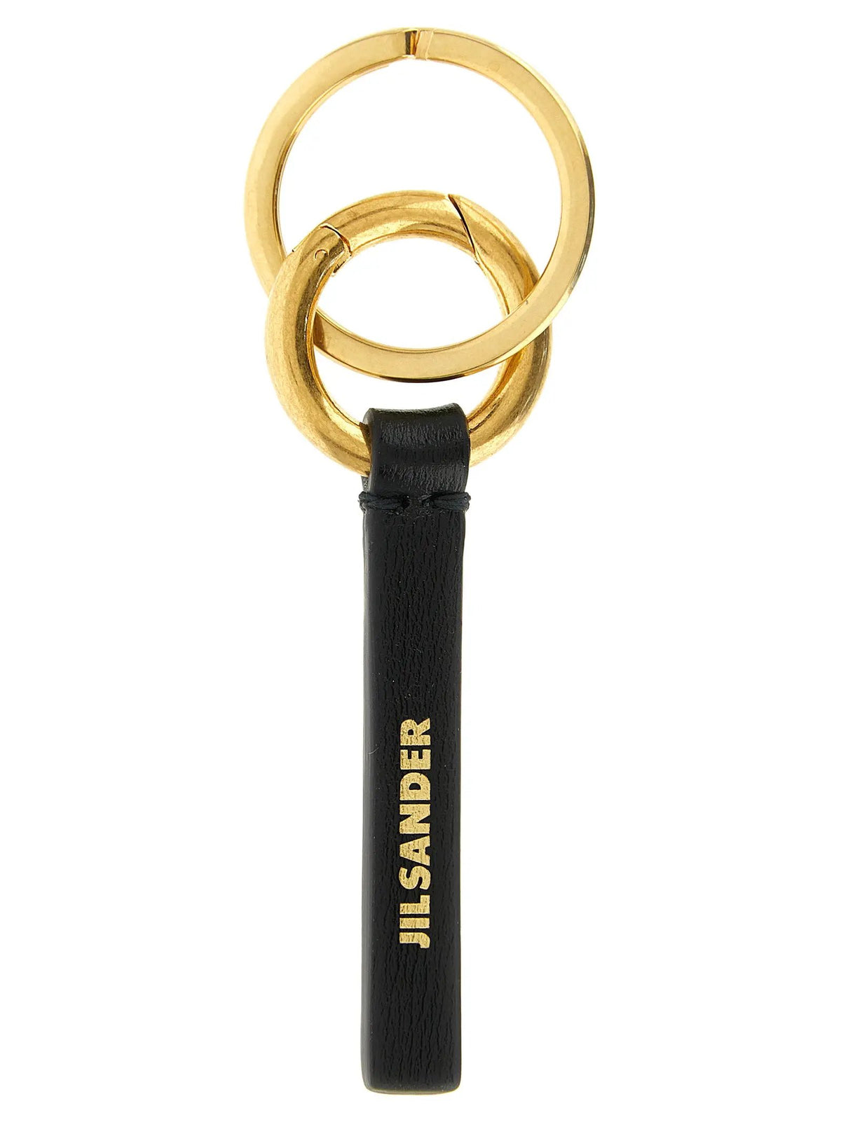 Jil Sander Jil Sander Black Calfskin Keychain