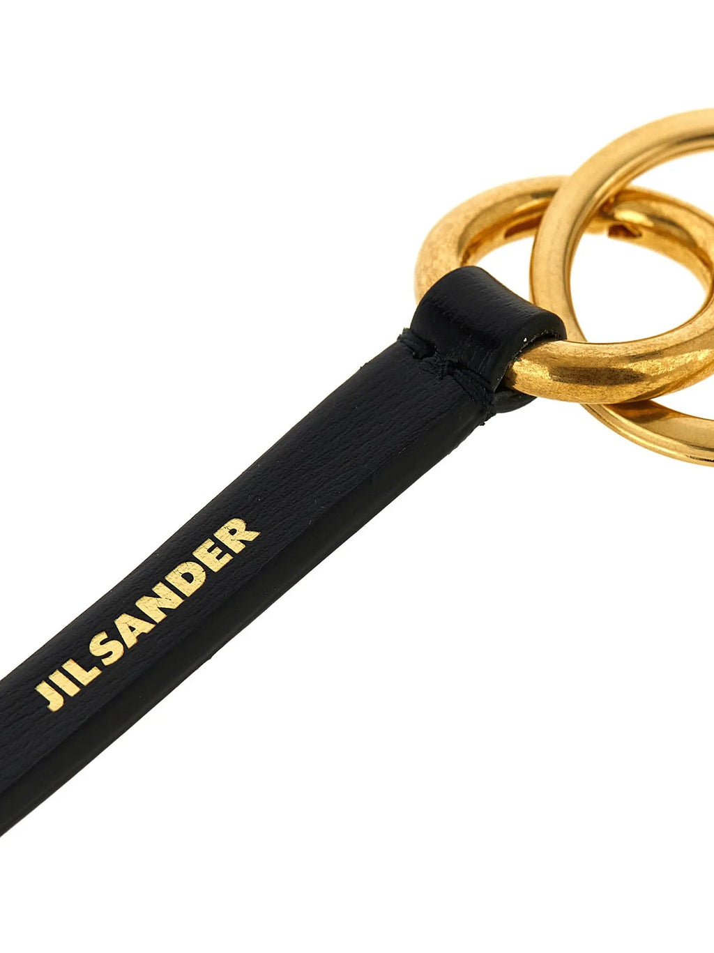 Jil Sander Jil Sander Black Calfskin Keychain