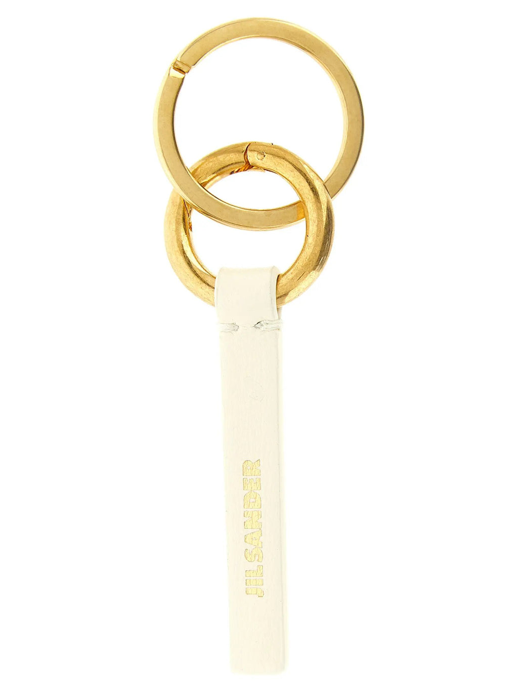 Jil Sander Jil Sander White Calfskin Keychain