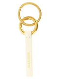 Jil Sander Jil Sander White Calfskin Keychain