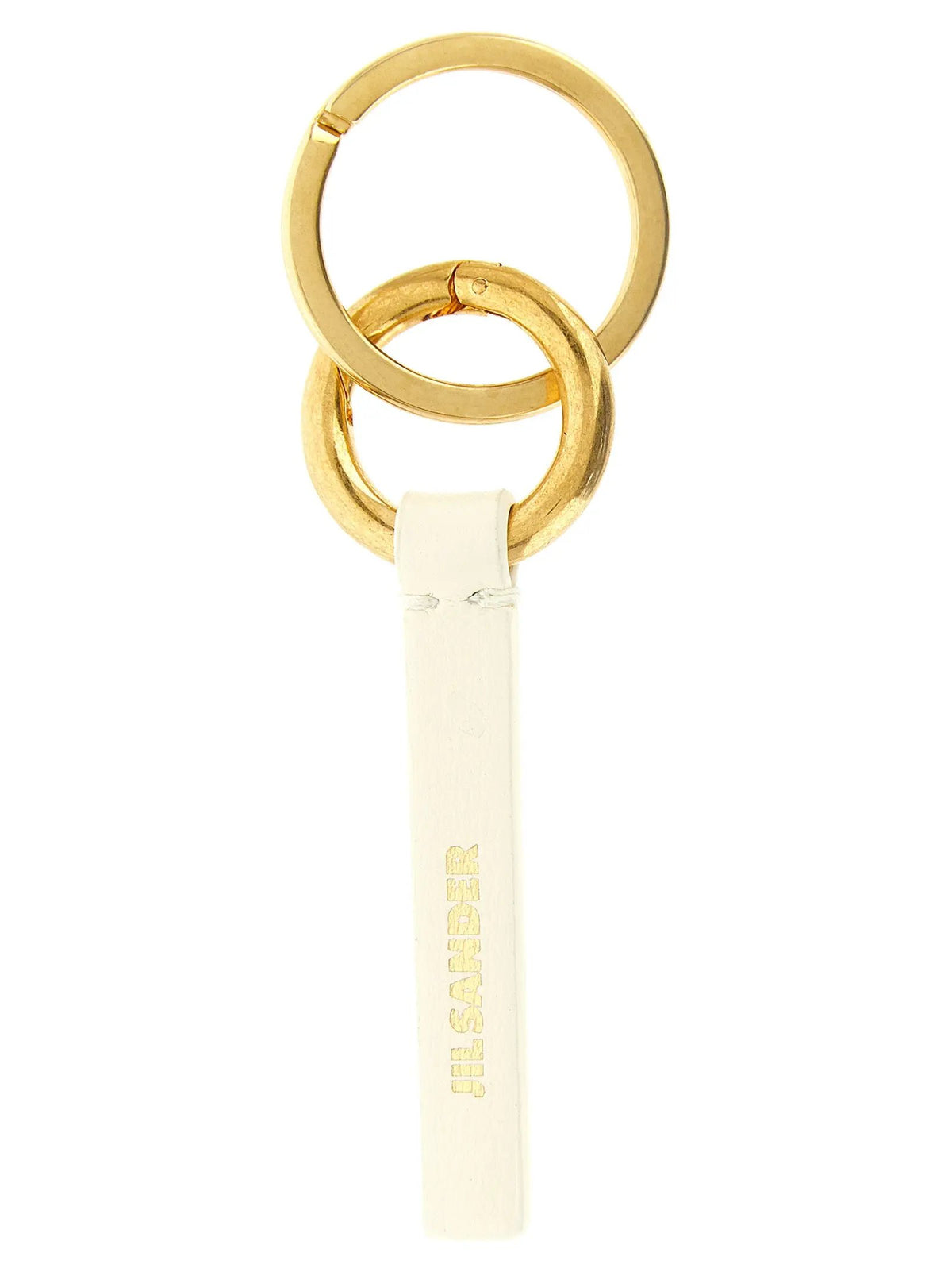 Jil Sander Jil Sander White Calfskin Keychain