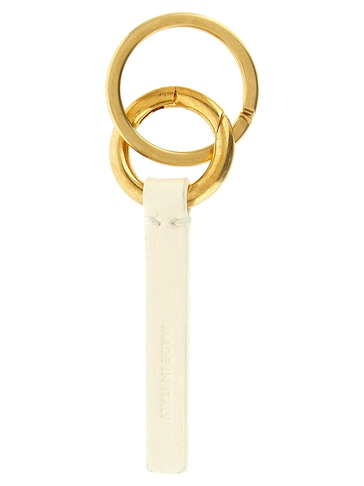 Jil Sander Jil Sander White Calfskin Keychain