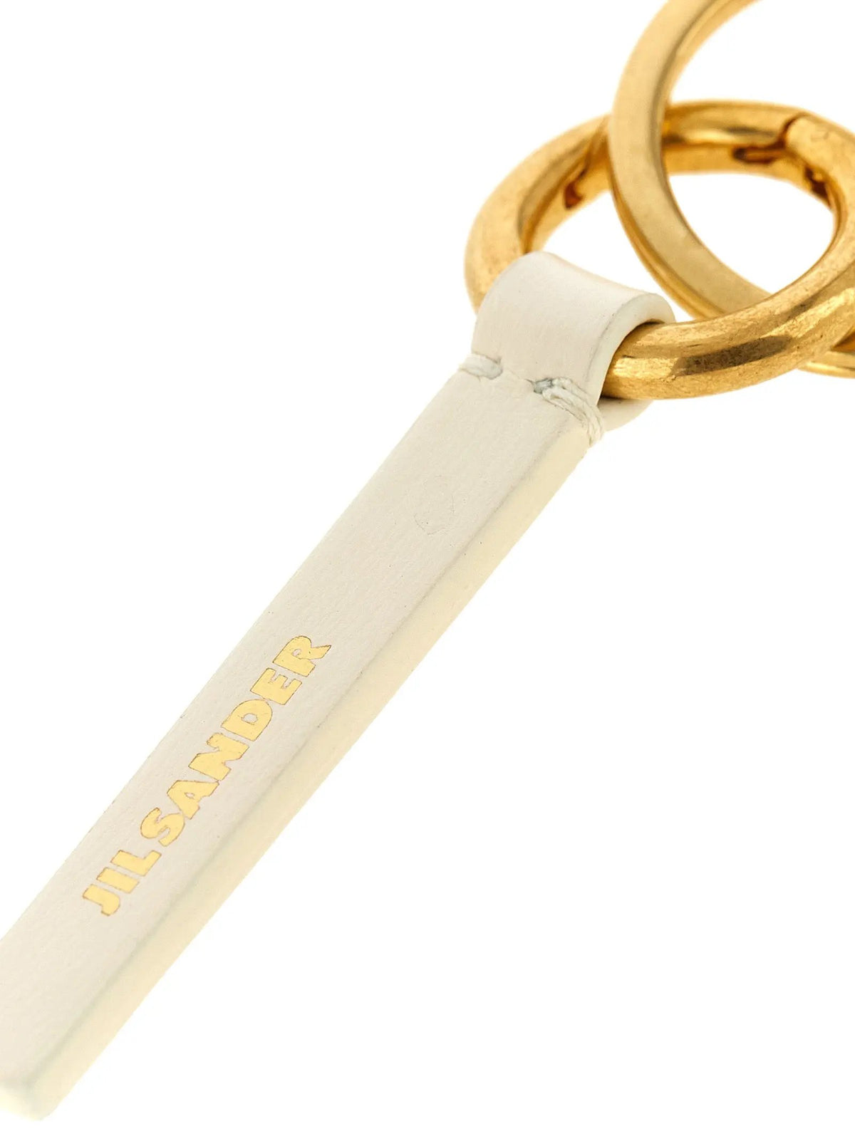 Jil Sander Jil Sander White Calfskin Keychain
