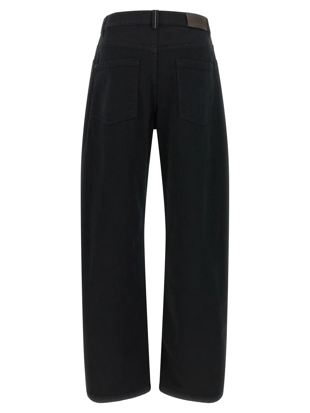 Brunello Cucinelli Brunello Cucinelli Black Cotton High-Waisted Jean