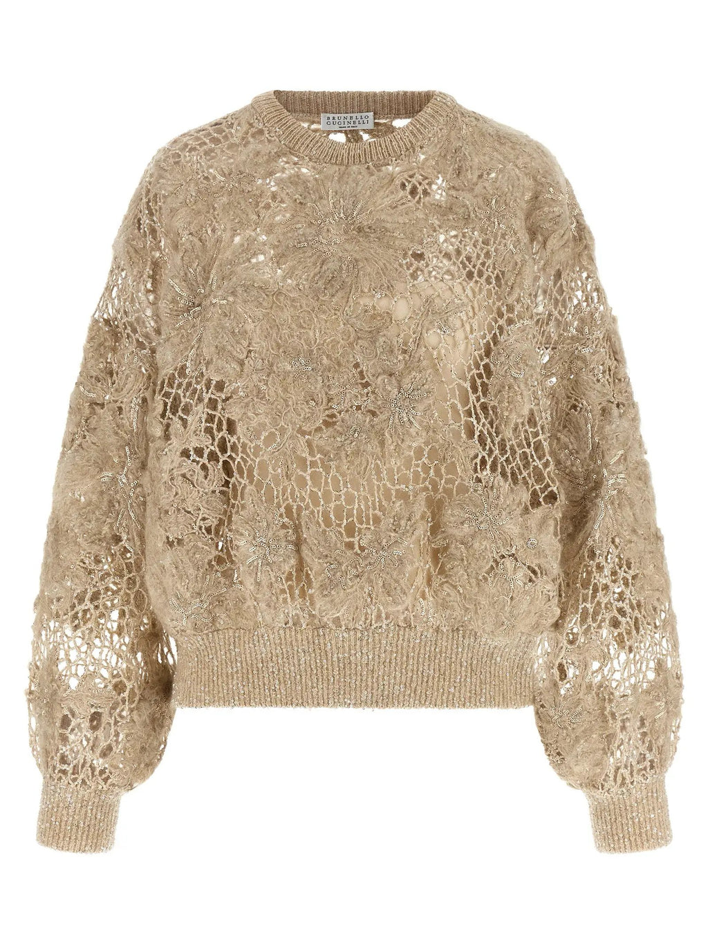 Brunello Cucinelli Brunello Cucinelli Beige Wool Cardigan
