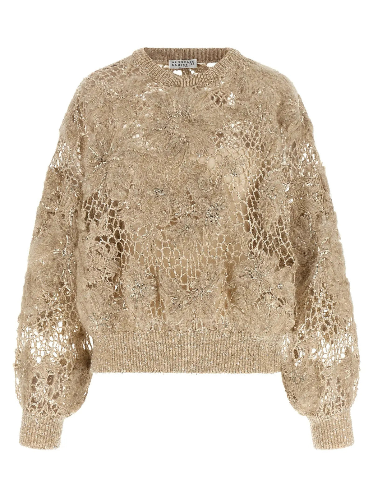 Brunello Cucinelli Brunello Cucinelli Beige Wool Cardigan