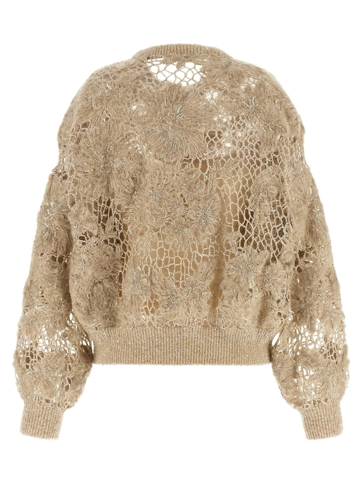Brunello Cucinelli Brunello Cucinelli Beige Wool Cardigan