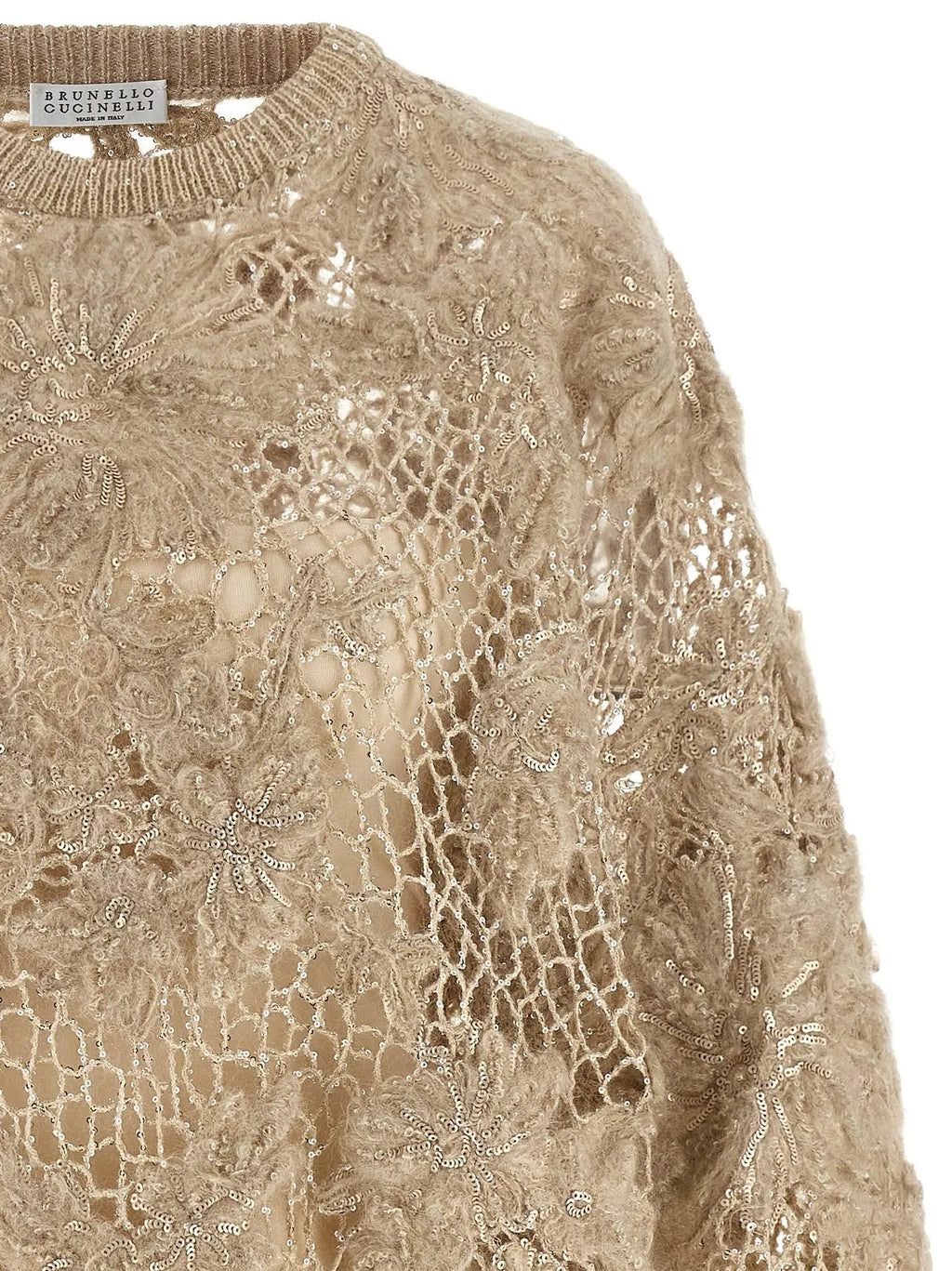 Brunello Cucinelli Brunello Cucinelli Beige Wool Cardigan